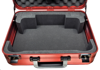 Koffereinlage für Pult nur für DCII-Alu-Koffer, (rot/silbern)