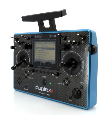 Transmitter Duplex DC-16 II.- Carbon Line Blue lacquered