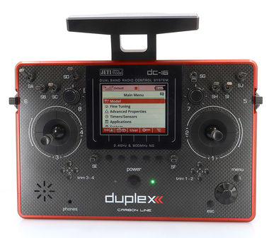 Transmitter Duplex DC-16 II.- Carbon Line RED Lacquered