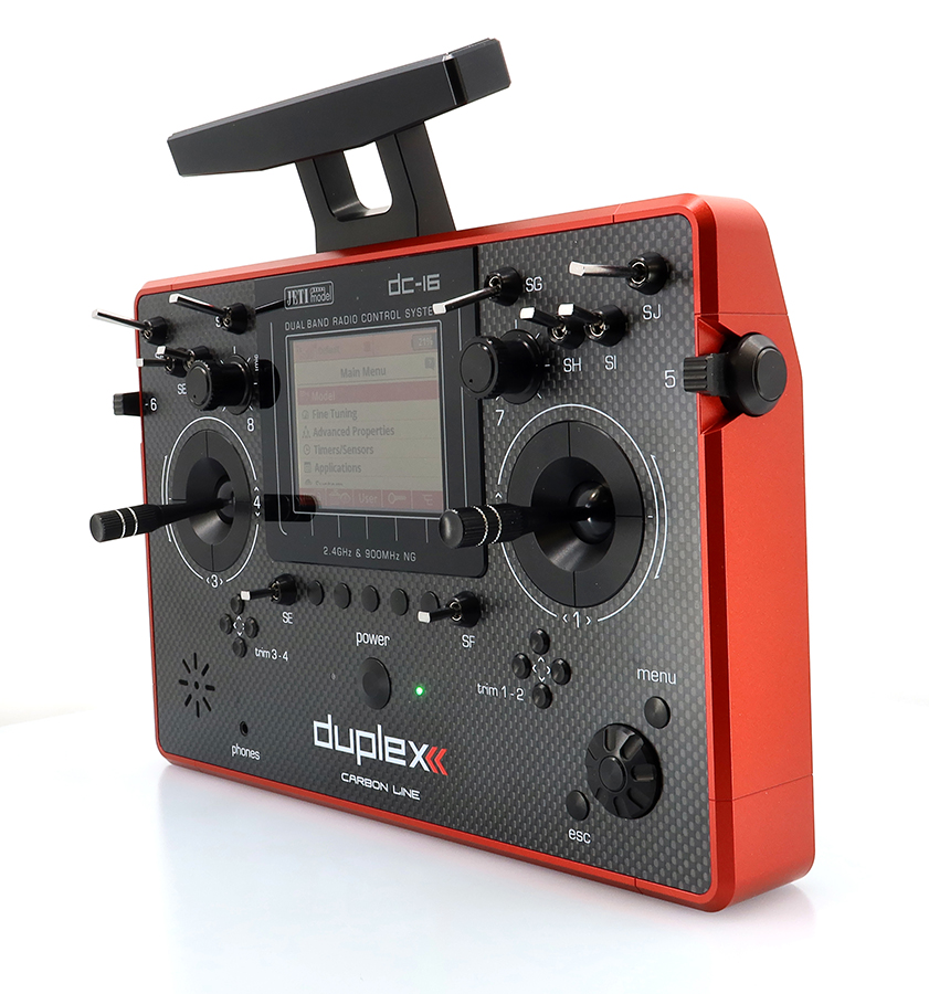 Transmitter Duplex DC-16 II.- Carbon Line RED Lacquered