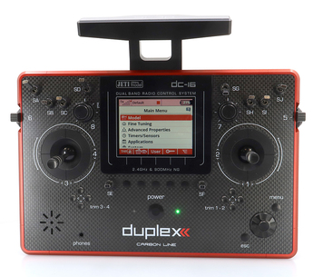 Transmitter Duplex DC-16 II.- Carbon Line RED Lacquered AS
