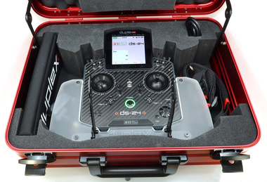 Case insert for DSII tray (red/silver)