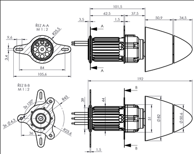 Motor Phasor Race Contra Prop 2035/1150