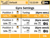 Gyro settings up to 3